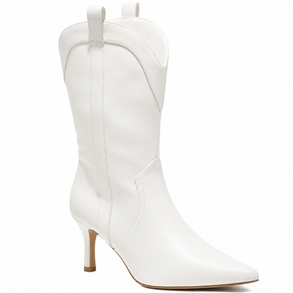 Women Western Boots Bryce by Wild Fable White Size 7 New With Tags - Picture 3 of 10